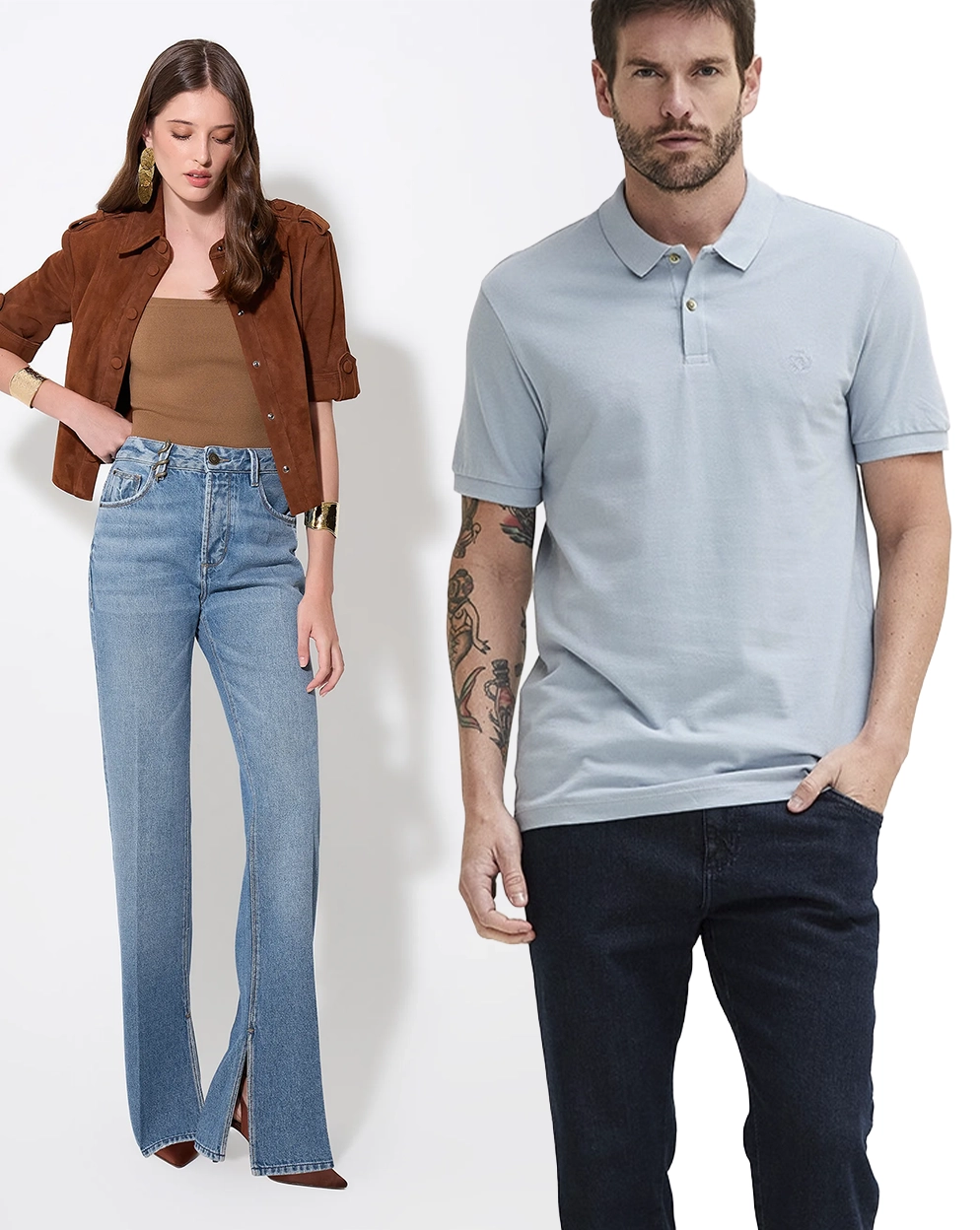 Coleção feminina e masculina desenvolvida pela indústria
