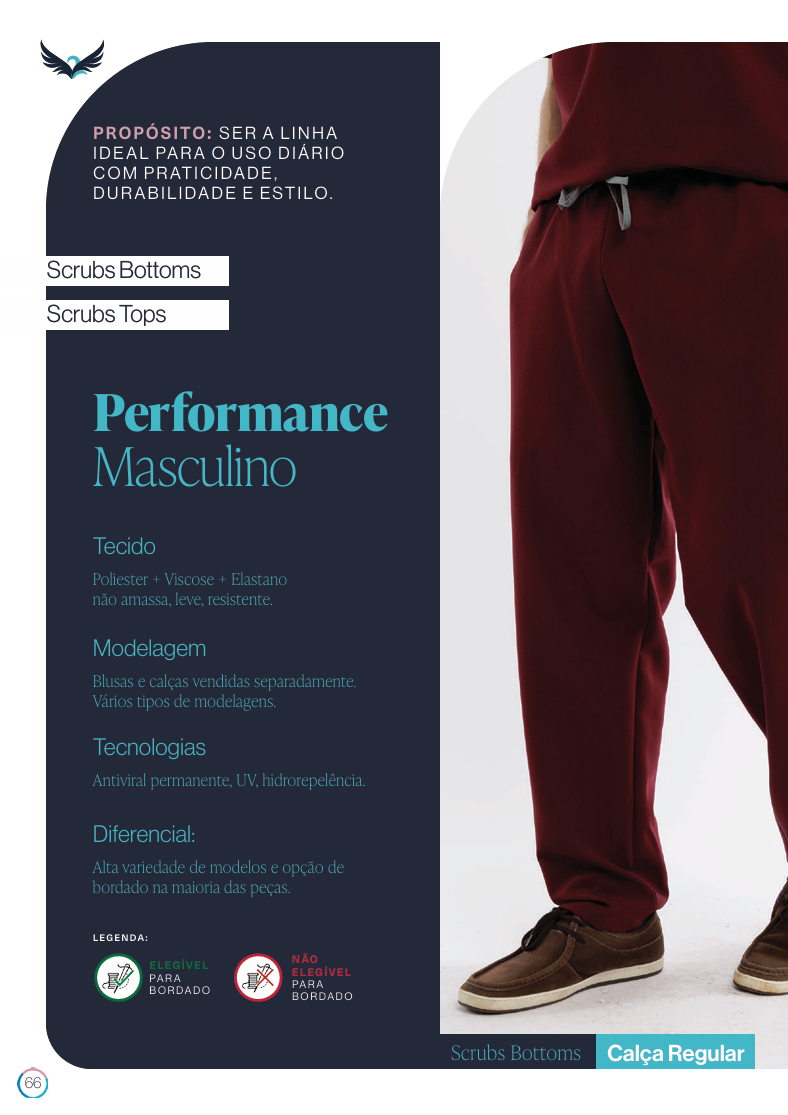 Capa da coleção Scrubs Bottoms / Tops Masculina