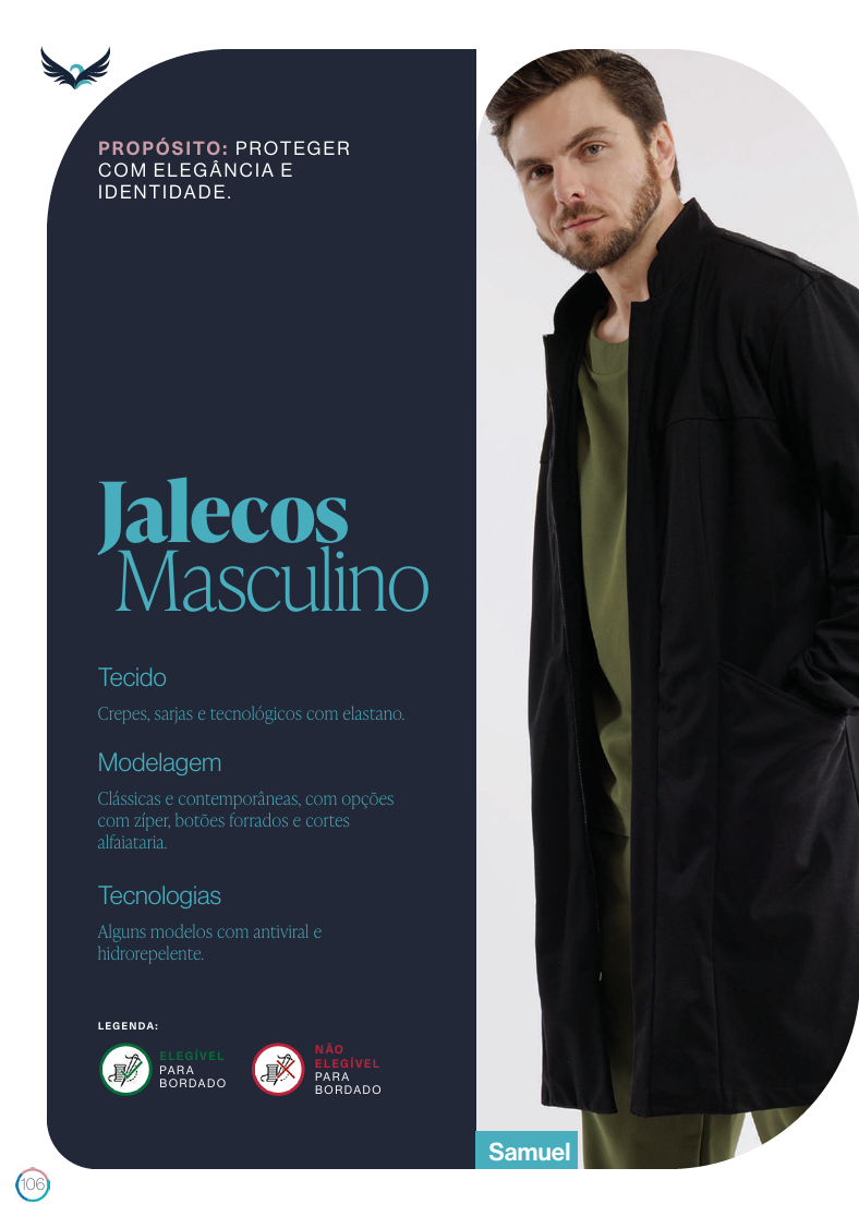 Capa da coleção Jalecos Masculino