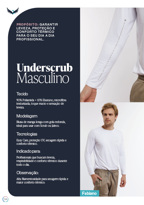 Capa da coleção Underscrubs Masculino